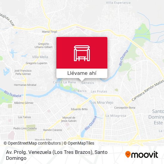 Mapa de Av. Prolg. Venezuela (Los Tres Brazos)