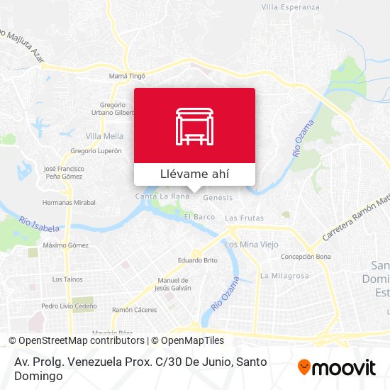 Mapa de Av. Prolg. Venezuela Prox. C / 30 De Junio