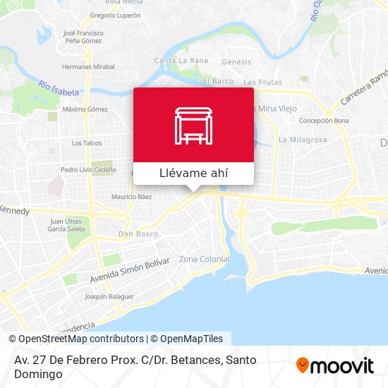 Mapa de Av. 27 De Febrero Prox. C / Dr. Betances