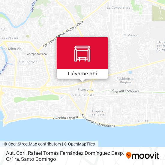 Mapa de Aut. Corl. Rafael Tomás Fernández Domínguez Desp. C / 1ra