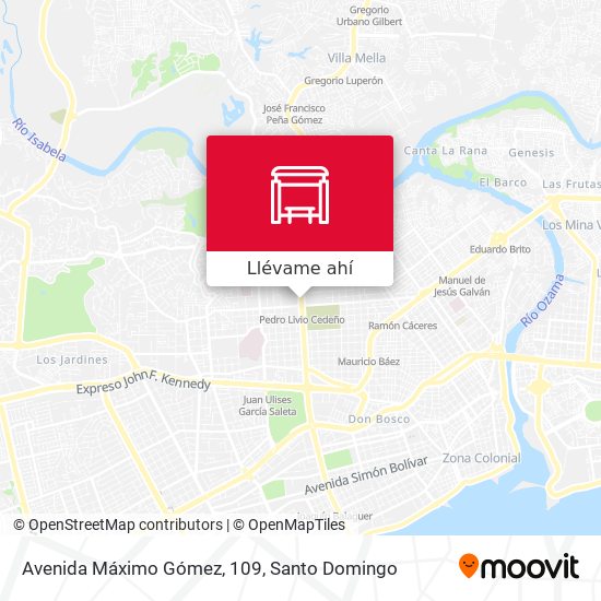 Mapa de Avenida Máximo Gómez, 109