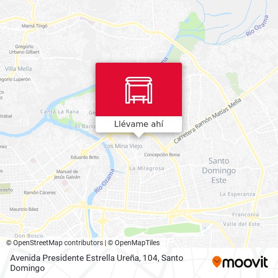 Mapa de Avenida Presidente Estrella Ureña, 104