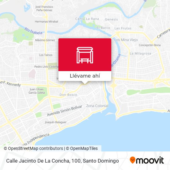 Mapa de Calle Jacinto De La Concha, 100