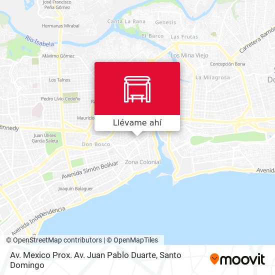 Mapa de Av. Mexico Prox. Av. Juan Pablo Duarte