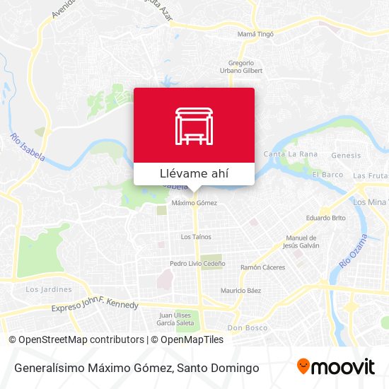 Mapa de Generalísimo Máximo Gómez