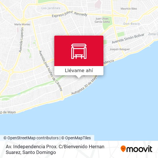 Mapa de Av. Independencia Prox. C / Bienvenido Hernan Suarez
