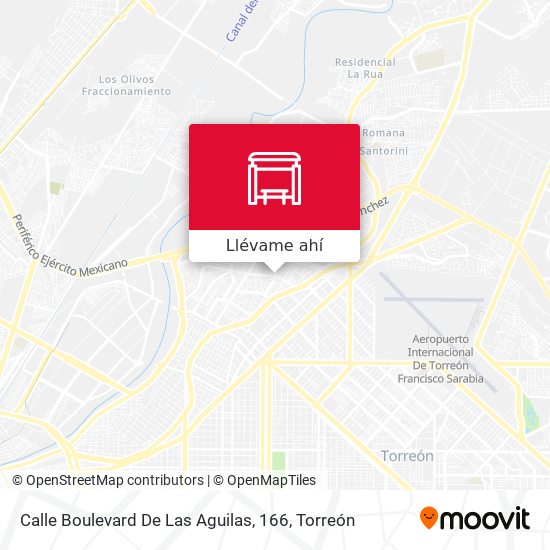 Cómo llegar a Calle Boulevard De Las Aguilas, 166 en Torreón en Autobús?