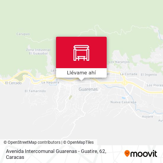 Mapa de Avenida Intercomunal Guarenas - Guatire, 62