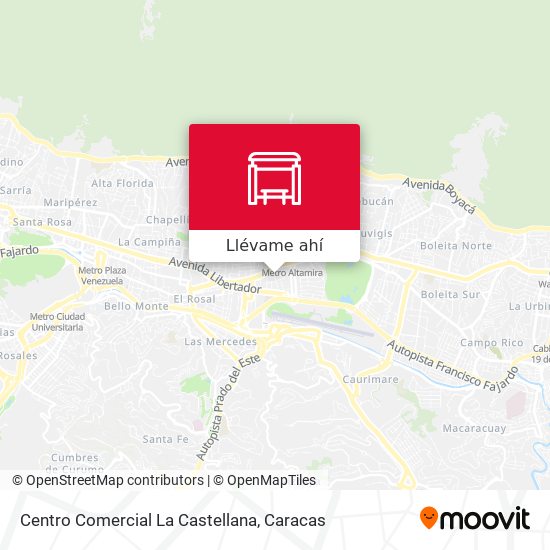 Mapa de Centro Comercial La Castellana