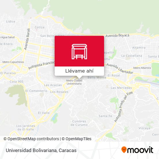 Mapa de Universidad Bolivariana