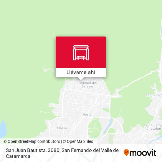 Mapa de San Juan Bautista, 3080