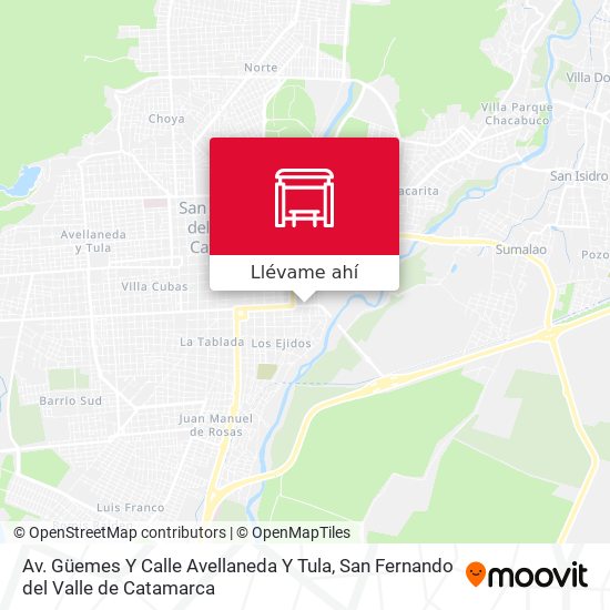 Mapa de Av. Güemes Y Calle Avellaneda Y Tula