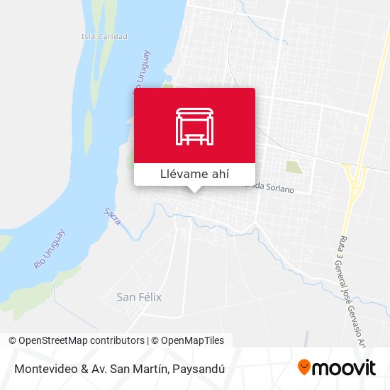 Mapa de Montevideo & Av. San Martín