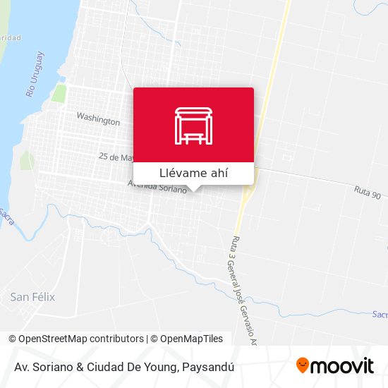 Mapa de Av. Soriano & Ciudad De Young