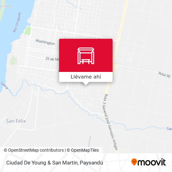 Mapa de Ciudad De Young & San Martín