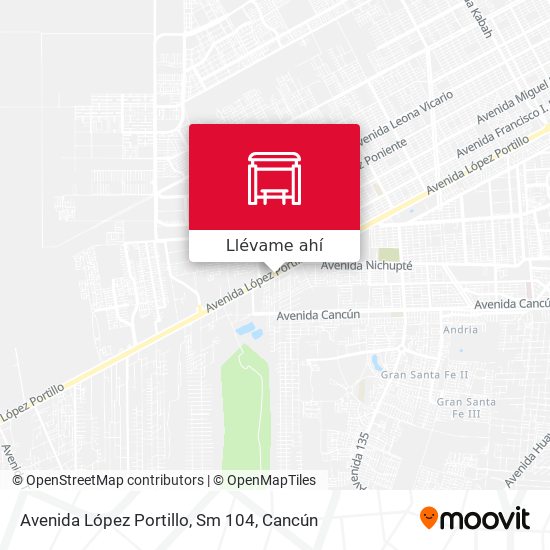  Cómo llegar a Avenida López Portillo, Sm 104 en Benito Juárez en Autobús?