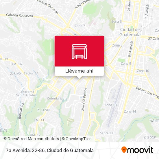 Mapa de 7a Avenida, 22-86