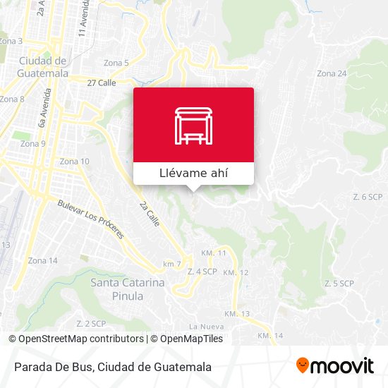 Mapa de Parada De Bus