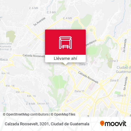 Mapa de Calzada Roosevelt, 3201