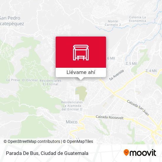 Mapa de Parada De Bus