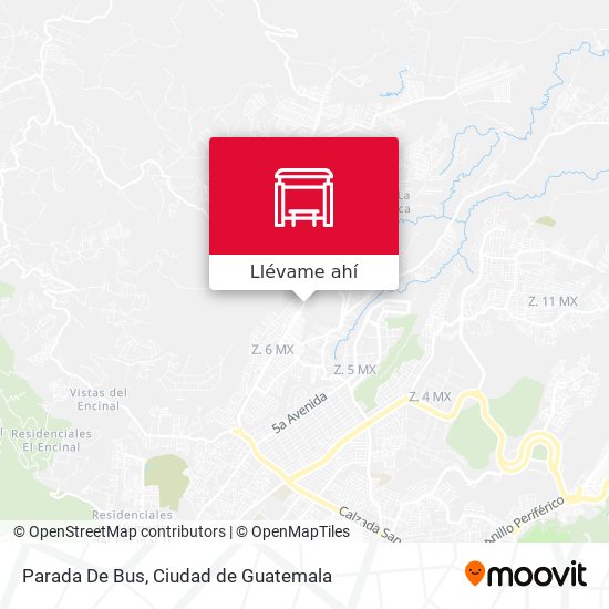 Mapa de Parada De Bus