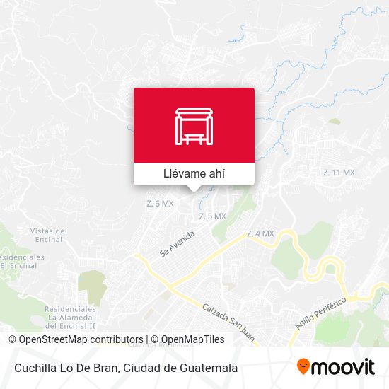 Mapa de Parada De Bus