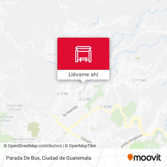 Mapa de Parada De Bus