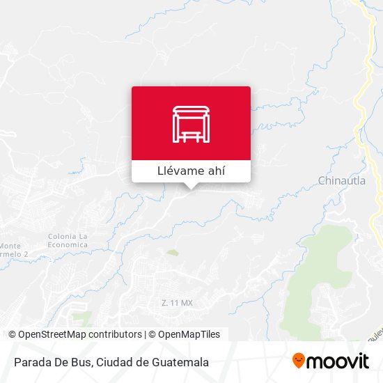 Mapa de Parada De Bus