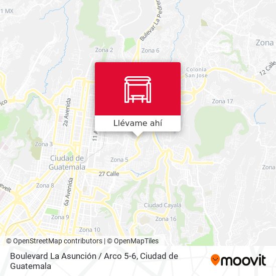 Mapa de Boulevard La Asunción / Arco 5-6