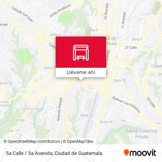 Mapa de 5a Calle / 3a Avenida