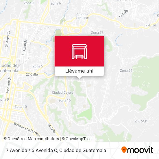 Mapa de 7 Avenida / 6 Avenida C