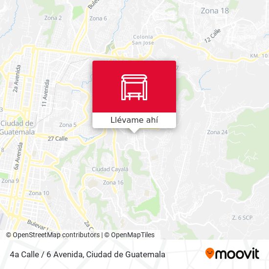 Mapa de 4a Calle / 6 Avenida