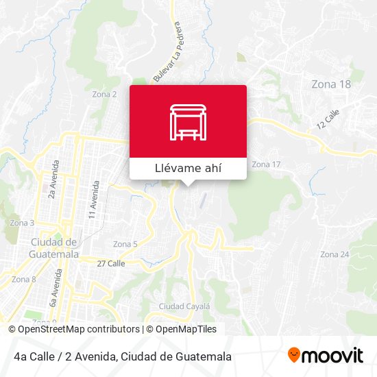 Mapa de 4a Calle / 2 Avenida