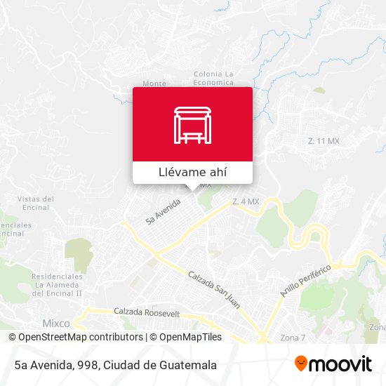 Mapa de 5a Avenida, 998