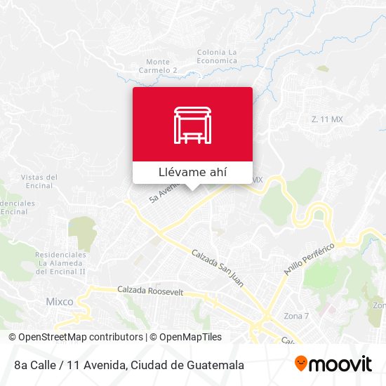 Mapa de 8a Calle / 11 Avenida