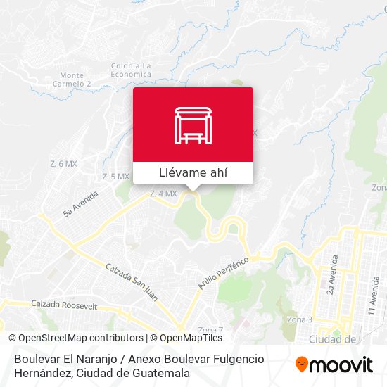 Mapa de Boulevar El Naranjo / Anexo Boulevar Fulgencio Hernández