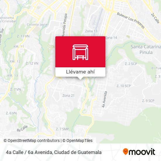 Mapa de 4a Calle / 6a Avenida