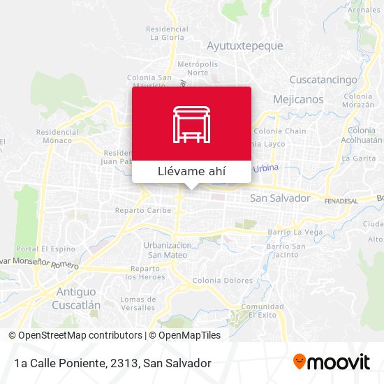 Mapa de 1a Calle Poniente, 2313