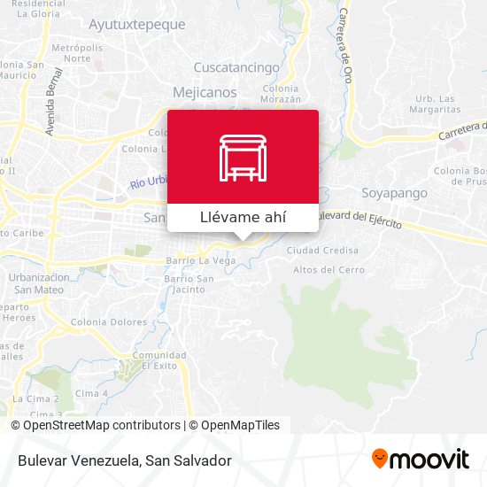 Mapa de Bulevar Venezuela