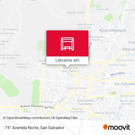 Mapa de 75° Avenida Norte