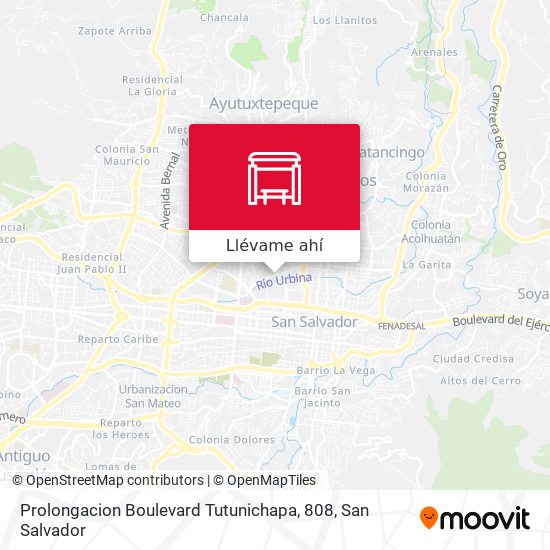Mapa de Prolongacion Boulevard Tutunichapa, 808