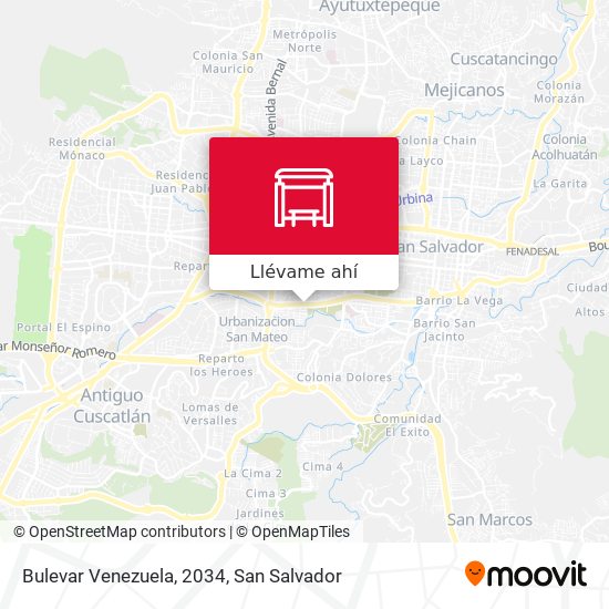 Mapa de Bulevar Venezuela, 2034