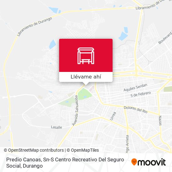Mapa de Predio Canoas, Sn-S Centro Recreativo Del Seguro Social