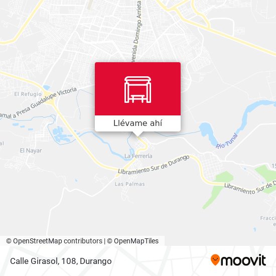 Cómo llegar a Calle Girasol, 108 en Durango en Autobús?