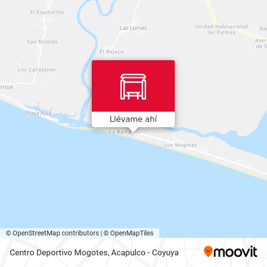 Mapa de Centro Deportivo Mogotes