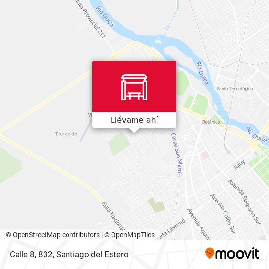 Mapa de Calle 8, 832