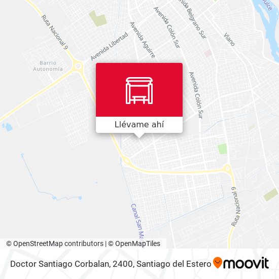 Mapa de Doctor Santiago Corbalan, 2400