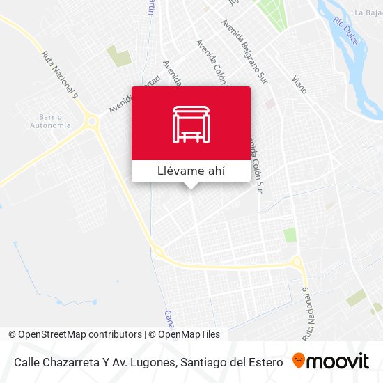 Mapa de Calle Chazarreta Y Av. Lugones