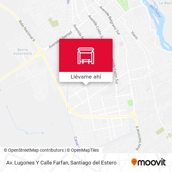 Mapa de Av. Lugones Y Calle Farfan