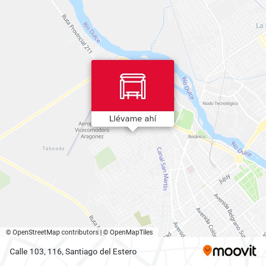 Mapa de Calle 103, 116